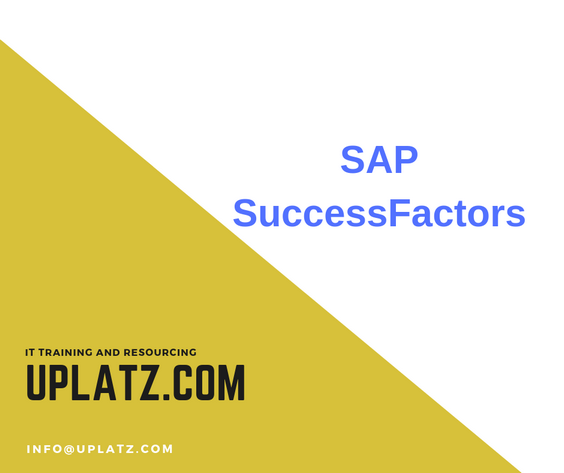 Promotional image illustrating SAP SuccessFactors training by Uplatz.com