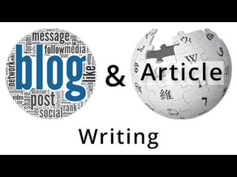 Blog and Article Writing 
