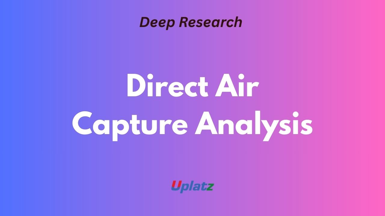 Strategic Optimization and Viability of Direct Air Capture and Carbon ...