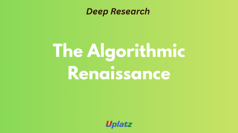 Analytics Renaissance The Algorithmic Renaissance: An Analytical Report on the Past, Present ...