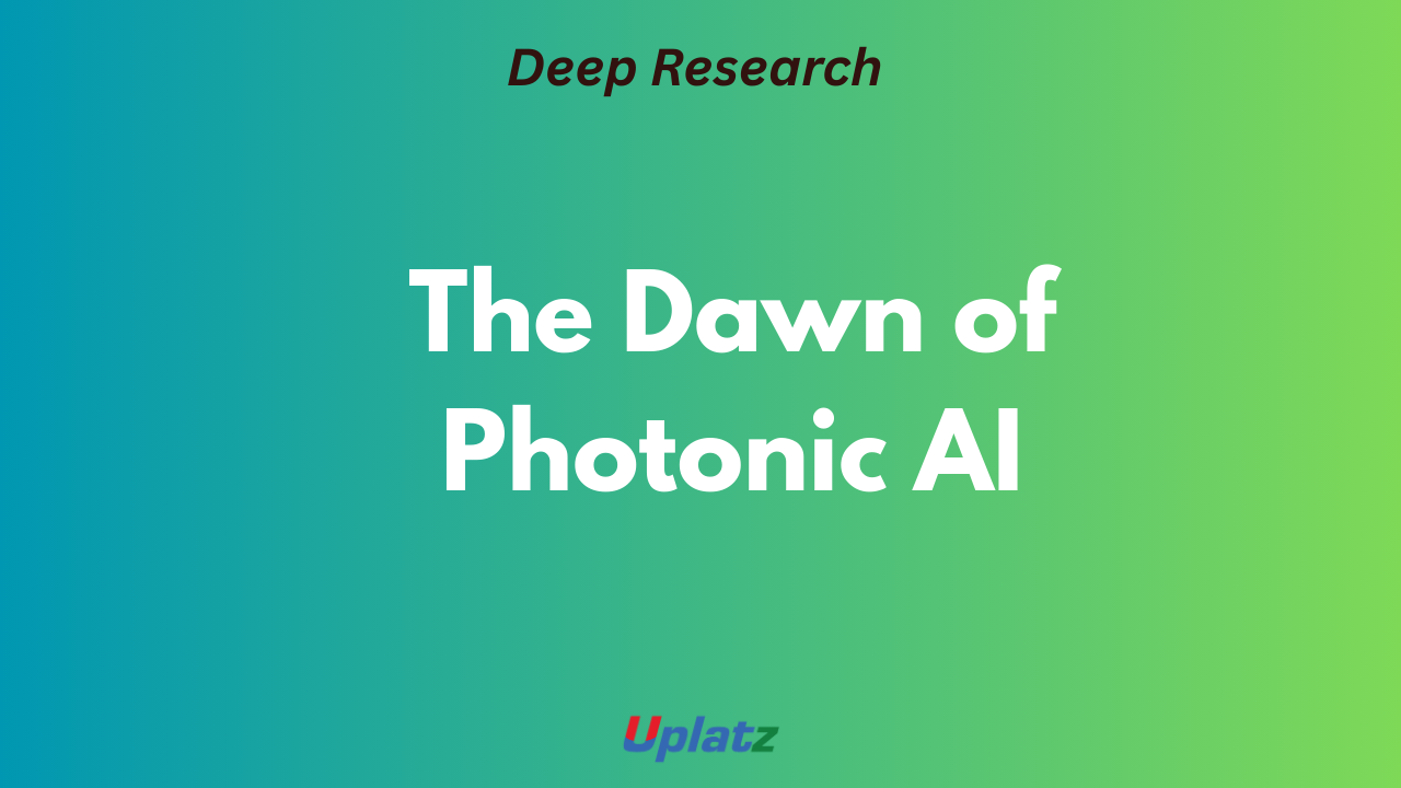 The Dawn of Photonic AI: An Expert Analysis of Light-Based Computing ...