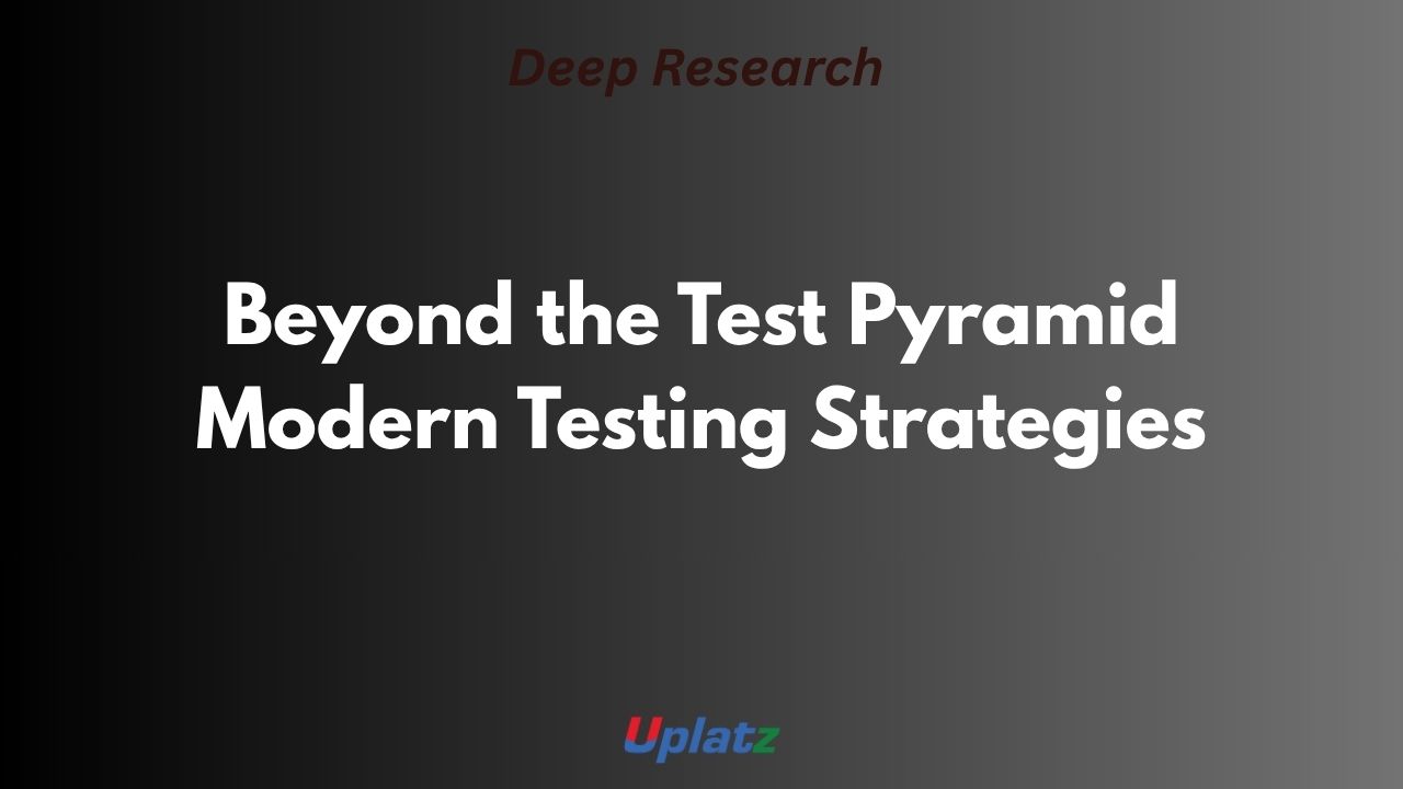 A Comparative Analysis of Modern Software Testing Strategies: From the ...
