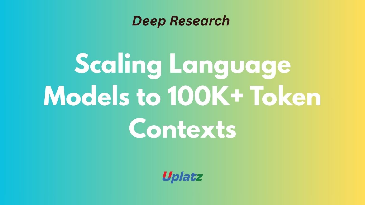 Architectures and Strategies for Scaling Language Models to 100K+ Token ...
