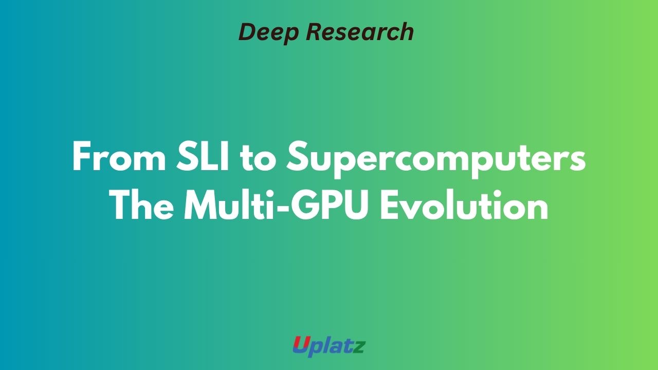 Scan Line Interleave The Paradigm Shift in Multi-GPU Scaling: From Gaming Rigs to AI ...