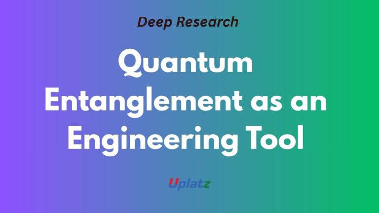 Quantum Entanglement as an Engineering Tool: The Transition from ...